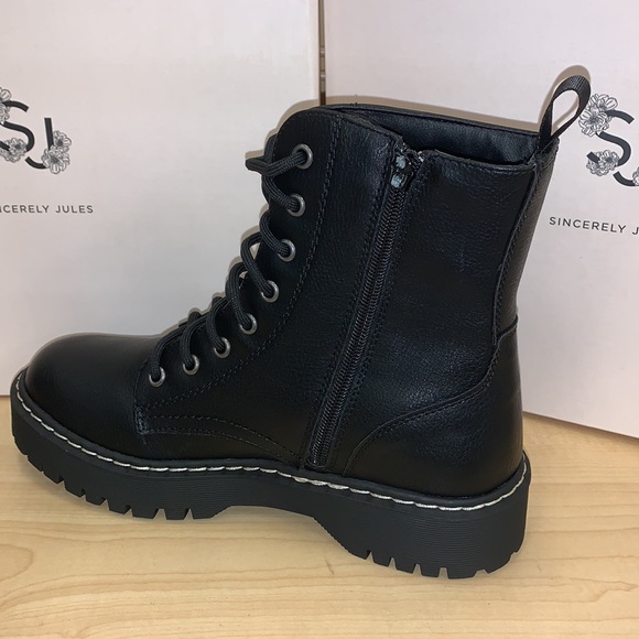 Sincerely Jules Women’s Lace Up Boot Side Zip - Picture 6 of 11